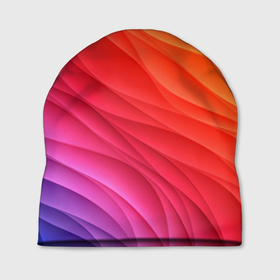 Шапка 3D с принтом Разноцветные цифровые волны в Курске, 100% полиэстер | универсальный размер, печать по всей поверхности изделия | Тематика изображения на принте: абстракция | волна | волны | краски | разноцветные | цвета | цифровые