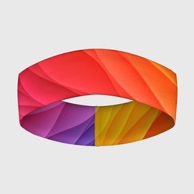 Повязка на голову 3D с принтом Разноцветные цифровые волны в Тюмени,  |  | абстракция | волна | волны | краски | разноцветные | цвета | цифровые