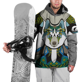Накидка на куртку 3D с принтом Волк и этномир в Новосибирске, 100% полиэстер |  | Тематика изображения на принте: волк | голова волка | животное | узор | этника | этномир