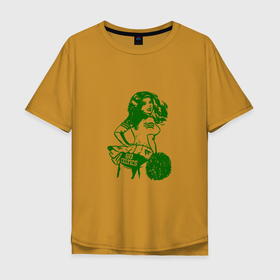 Мужская футболка хлопок Oversize с принтом Go Celtics , 100% хлопок | свободный крой, круглый ворот, “спинка” длиннее передней части | Тематика изображения на принте: basketball | game | nba | sport | баскетбол | баскетболист | бостон | игра | мяч | нба | спорт | спортсмен