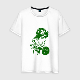 Мужская футболка хлопок с принтом Go Celtics в Тюмени, 100% хлопок | прямой крой, круглый вырез горловины, длина до линии бедер, слегка спущенное плечо. | basketball | game | nba | sport | баскетбол | баскетболист | бостон | игра | мяч | нба | спорт | спортсмен