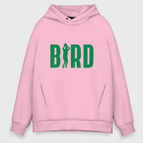 Мужское худи Oversize хлопок с принтом Bird   Boston в Кировске, френч-терри — 70% хлопок, 30% полиэстер. Мягкий теплый начес внутри —100% хлопок | боковые карманы, эластичные манжеты и нижняя кромка, капюшон на магнитной кнопке | Тематика изображения на принте: basketball | game | nba | sport | баскетбол | баскетболист | бостон | игра | мяч | нба | спорт | спортсмен