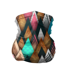 Бандана-труба 3D с принтом Абстрактный цветной лес , 100% полиэстер, ткань с особыми свойствами — Activecool | плотность 150‒180 г/м2; хорошо тянется, но сохраняет форму | colours | forest | абстракция | лес | цвета