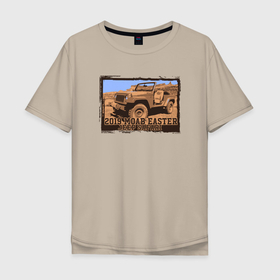 Мужская футболка хлопок Oversize с принтом JEEP    ДЖИП в Екатеринбурге, 100% хлопок | свободный крой, круглый ворот, “спинка” длиннее передней части | Тематика изображения на принте: jeep | авто | автомобиль | джип | путешествие