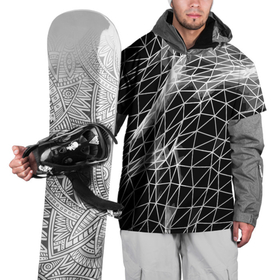 Накидка на куртку 3D с принтом Полигональный объёмный авангардный узор в Кировске, 100% полиэстер |  | abstraction | fashion | geometry | pattern | vanguard | абстракция | авангард | геометрия | мода | узор