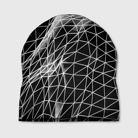 Шапка 3D с принтом Полигональный объёмный авангардный узор в Тюмени, 100% полиэстер | универсальный размер, печать по всей поверхности изделия | abstraction | fashion | geometry | pattern | vanguard | абстракция | авангард | геометрия | мода | узор