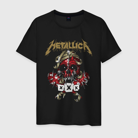 Мужская футболка хлопок с принтом Metallica Череп в Санкт-Петербурге, 100% хлопок | прямой крой, круглый вырез горловины, длина до линии бедер, слегка спущенное плечо. | heavy | heavy metal | metal | metalica | metallica | trash metal | джеймс | кирк | ларс | мастейн | метал | металика | металл | металлика | музыка | ньюстед | рок | трухильо | ульрихт | хеви | хэви | хэммет | хэтфилд