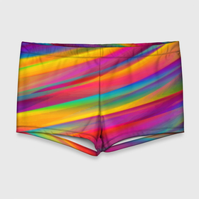 Мужские купальные плавки 3D с принтом Красочный летний паттерн   Цветные полосы , Полиэстер 85%, Спандекс 15% |  | abstraction | color | fashion | pattern | stripes | summer | абстракция | лето | мода | паттерн | полосы | цвет