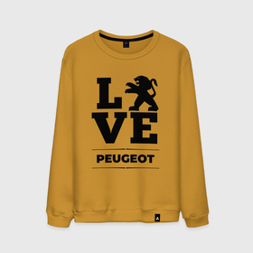 Мужской свитшот хлопок с принтом Peugeot Love Classic в Белгороде, 100% хлопок |  | auto | brand | logo | love | peugeot | symbol | авто | бренд | лого | пежо | символ