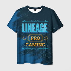Мужская футболка 3D с принтом Игра Lineage: PRO Gaming , 100% полиэфир | прямой крой, круглый вырез горловины, длина до линии бедер | lineage | logo | pro | игра | игры | краска | лайнэйдж | лого | логотип | символ