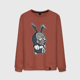 Мужской свитшот хлопок с принтом Cool hare   Hype   Крутой заяц   Шумиха в Белгороде, 100% хлопок |  | ears | fist | hare | hype | jaw | rabbit | skull | teeth | заяц | зубы | кулак | пасть | уши | хайп | череп