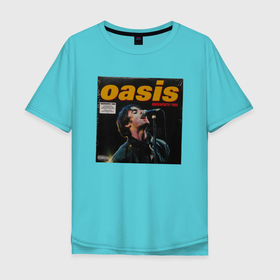Мужская футболка хлопок Oversize с принтом Альбом KNEBWORTH 1996 группы OASIS , 100% хлопок | свободный крой, круглый ворот, “спинка” длиннее передней части | britpop | gallagher | oasis | rock | rock group | бритпоп | лиам | ноэл | оазис | рок | рок группа