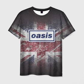 Мужская футболка 3D с принтом OASIS   брит поп в Тюмени, 100% полиэфир | прямой крой, круглый вырез горловины, длина до линии бедер | Тематика изображения на принте: britpop | gallagher | oasis | rock | rock group | бритпоп | лиам | ноэл | оазис | рок | рок группа
