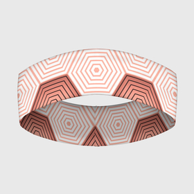 Повязка на голову 3D с принтом Hexagon Minimal в Кировске,  |  | абстракция | бронь | броня | геометрия | рисунок | узор | шестиугольник