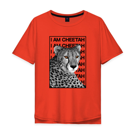 Мужская футболка хлопок Oversize с принтом Пума Месси в Санкт-Петербурге, 100% хлопок | свободный крой, круглый ворот, “спинка” длиннее передней части | блогеры | животные | месси | питомец | пума
