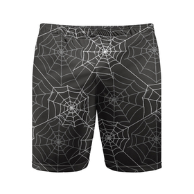 Мужские шорты спортивные с принтом Паутинка паттерн ,  |  | Тематика изображения на принте: паттерн | паук | паутина | паутинка | паутинная железа | сетка | узор