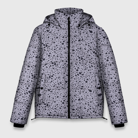 Мужская зимняя куртка 3D с принтом Перепелиный узор, фиолетовый в Тюмени, верх — 100% полиэстер; подкладка — 100% полиэстер; утеплитель — 100% полиэстер | длина ниже бедра, свободный силуэт Оверсайз. Есть воротник-стойка, отстегивающийся капюшон и ветрозащитная планка. 

Боковые карманы с листочкой на кнопках и внутренний карман на молнии. | абстрактный | мелкий | нежный | пастельный | паттерн | перепелиного | перепелиный | пятна | скорлупа | скорлупы | текстура | узор | фиолетовый | яйца