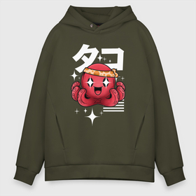 Мужское худи Oversize хлопок с принтом Japanese octopus , френч-терри — 70% хлопок, 30% полиэстер. Мягкий теплый начес внутри —100% хлопок | боковые карманы, эластичные манжеты и нижняя кромка, капюшон на магнитной кнопке | japan | japan style | japanese | japanese style | monster | octopus | монстр | осьминог | тренд | тренды | япония | японский стиль