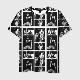 Мужская футболка 3D с принтом MICK JAGGER MUSICIAN в Екатеринбурге, 100% полиэфир | прямой крой, круглый вырез горловины, длина до линии бедер | 60 е | 70 е | 80 е | британцы | гитара | группа | классика | мик джаггер | музыка | песня | ретро
