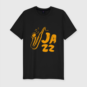 Мужская футболка хлопок Slim с принтом Jazz Music , 92% хлопок, 8% лайкра | приталенный силуэт, круглый вырез ворота, длина до линии бедра, короткий рукав | jazz | music | африка | блюз | джаз | мелодия | музыка | музыкант | оркестр | саксофон | труба
