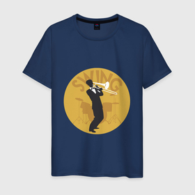 Мужская футболка хлопок с принтом Swing в Кировске, 100% хлопок | прямой крой, круглый вырез горловины, длина до линии бедер, слегка спущенное плечо. | jazz | music | африка | блюз | джаз | мелодия | музыка | музыкант | оркестр | пианино | саксофон | труба | фортепиано