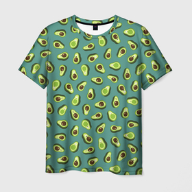 Мужская футболка 3D с принтом Веселый авокадо в Курске, 100% полиэфир | прямой крой, круглый вырез горловины, длина до линии бедер | авокадо | веселый | детский | зеленый | летний принт | пляжный стиль | позитивные авокадо