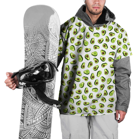 Накидка на куртку 3D с принтом Смешное авокадо на белом фоне в Курске, 100% полиэстер |  | авокадо | детский | забавный | летний | пляжный | прикольный авокадо | сочный | фрукты