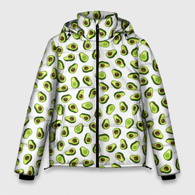 Мужская зимняя куртка 3D с принтом Смешное авокадо на белом фоне в Курске, верх — 100% полиэстер; подкладка — 100% полиэстер; утеплитель — 100% полиэстер | длина ниже бедра, свободный силуэт Оверсайз. Есть воротник-стойка, отстегивающийся капюшон и ветрозащитная планка. 

Боковые карманы с листочкой на кнопках и внутренний карман на молнии. | авокадо | детский | забавный | летний | пляжный | прикольный авокадо | сочный | фрукты