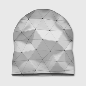 Шапка 3D с принтом Полигональный объёмный паттерн в Тюмени, 100% полиэстер | универсальный размер, печать по всей поверхности изделия | fashion | geometry | pattern | poligon | volume | геометрия | мода | объём | паттерн | полигон