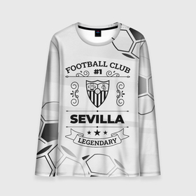 Мужской лонгслив 3D с принтом Sevilla Football Club Number 1 Legendary в Белгороде, 100% полиэстер | длинные рукава, круглый вырез горловины, полуприлегающий силуэт | Тематика изображения на принте: club | football | logo | sevilla | камуфляж | клуб | лого | милитари | мяч | севилья | символ | спорт | футбол | футболист | футболисты | футбольный