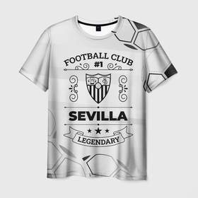 Мужская футболка 3D с принтом Sevilla Football Club Number 1 Legendary в Курске, 100% полиэфир | прямой крой, круглый вырез горловины, длина до линии бедер | club | football | logo | sevilla | камуфляж | клуб | лого | милитари | мяч | севилья | символ | спорт | футбол | футболист | футболисты | футбольный
