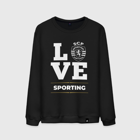 Мужской свитшот хлопок с принтом Sporting Love Classic в Петрозаводске, 100% хлопок |  | club | football | logo | love | sporting | клуб | лого | мяч | символ | спорт | спортинг | футбол | футболист | футболисты | футбольный