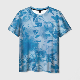 Мужская футболка 3D с принтом Цветочный летний паттерн в Тюмени, 100% полиэфир | прямой крой, круглый вырез горловины, длина до линии бедер | abstraction | fashion | flowers | summer | абстракция | лето | мода | паттерн | цветы