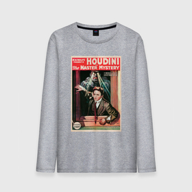 Мужской лонгслив хлопок с принтом Poster Harry Houdini (Episode Eight) в Белгороде, 100% хлопок |  | винтажный плакат | винтажный постер | гарри гудини | иллюзионист | плакат | постер | ретро | старый плакат | старый постер | эрик вайс