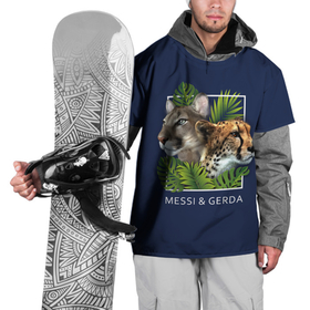 Накидка на куртку 3D с принтом Messi  Gerda в Новосибирске, 100% полиэстер |  | Тематика изображения на принте: гепард | герда | квадрат | кошки | листья | месси | надпись | папоротник | пума