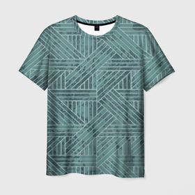 Мужская футболка 3D с принтом Геометрический минималистический паттерн в Белгороде, 100% полиэфир | прямой крой, круглый вырез горловины, длина до линии бедер | abstraction | geonetry | minimalism | pattern | абстракция | геометрия | минимализм | паттерн