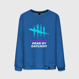 Мужской свитшот хлопок с принтом Символ Dead by Daylight в неоновых цветах в Новосибирске, 100% хлопок |  | daylight | dead | dead by daylight | logo | neon | дед | дэйлайт | игра | игры | лого | логотип | неон | символ