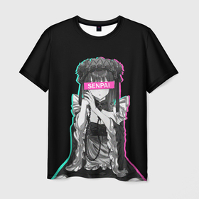 Мужская футболка 3D с принтом My Dress Up Darling Senpai в Екатеринбурге, 100% полиэфир | прямой крой, круглый вырез горловины, длина до линии бедер | senpai | аниме | игра | косплей | лолита | марин | персонаж | сенпай