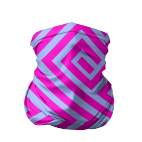 Бандана-труба 3D с принтом Trend pattern , 100% полиэстер, ткань с особыми свойствами — Activecool | плотность 150‒180 г/м2; хорошо тянется, но сохраняет форму | blue | gradient | pink | градиент | розовый | тренд | трендовые цвета
