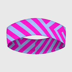Повязка на голову 3D с принтом Trend pattern в Екатеринбурге,  |  | blue | gradient | pink | градиент | розовый | тренд | трендовые цвета