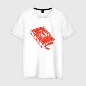 Мужская футболка хлопок с принтом Redfall book в Новосибирске, 100% хлопок | прямой крой, круглый вырез горловины, длина до линии бедер, слегка спущенное плечо. | bethesda | game | games | redfall | бесезда | игра | игры | рэдфол