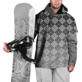 Накидка на куртку 3D с принтом Геометрический узор в серых тонах градиент в Новосибирске, 100% полиэстер |  | Тематика изображения на принте: geometric | gradient | trendy | геометрический узор | градиент | серый | черно белый