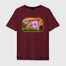 Мужская футболка хлопок Oversize с принтом The Supraland в Курске, 100% хлопок | свободный крой, круглый ворот, “спинка” длиннее передней части | supra land | supra lend | supraland | supralend | suprolend | супраленд | супралэнд | супроленд | ыгзкфдфтв