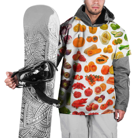 Накидка на куртку 3D с принтом VEGETABLE FRUIT ABUNDANCE в Тюмени, 100% полиэстер |  | арбуз | банан | виноград | гранат | груша | дыня | капуста | клубника | кукуруза | лимон | лук | морковь | овощи | огурец | перец | помидор | фрукты | яблоки