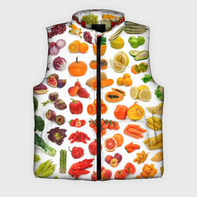 Мужской жилет утепленный 3D с принтом VEGETABLE FRUIT ABUNDANCE в Екатеринбурге,  |  | арбуз | банан | виноград | гранат | груша | дыня | капуста | клубника | кукуруза | лимон | лук | морковь | овощи | огурец | перец | помидор | фрукты | яблоки