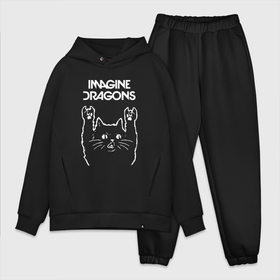 Мужской костюм хлопок OVERSIZE с принтом Imagine Dragons Рок кот в Петрозаводске,  |  | dragons | imagine | imagine dragons | вообрази драконов | драгонс | дрэгонс | именджин | имэджин | рок кот | роккот