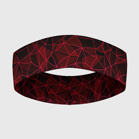 Повязка на голову 3D с принтом Темно красный абстрактный узор в Санкт-Петербурге,  |  | abstract | dark red | red | абстрактный узор | красный | темный красный