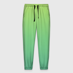 Мужские брюки 3D с принтом Shades of Green | GRADIENT в Тюмени, 100% полиэстер | манжеты по низу, эластичный пояс регулируется шнурком, по бокам два кармана без застежек, внутренняя часть кармана из мелкой сетки | абстракция | амбре | без дизайна | градиент | градиент и ничего лишнего | градиенты | зеленая | зеленое | зеленый | летний зеленый цвет | на весну | на каждый день | на лето | оттенки зеленого