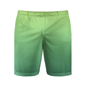 Мужские шорты спортивные с принтом Shades of Green | GRADIENT ,  |  | абстракция | амбре | без дизайна | градиент | градиент и ничего лишнего | градиенты | зеленая | зеленое | зеленый | летний зеленый цвет | на весну | на каждый день | на лето | оттенки зеленого
