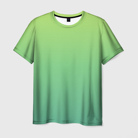 Мужская футболка 3D с принтом Shades of Green | GRADIENT в Новосибирске, 100% полиэфир | прямой крой, круглый вырез горловины, длина до линии бедер | абстракция | амбре | без дизайна | градиент | градиент и ничего лишнего | градиенты | зеленая | зеленое | зеленый | летний зеленый цвет | на весну | на каждый день | на лето | оттенки зеленого